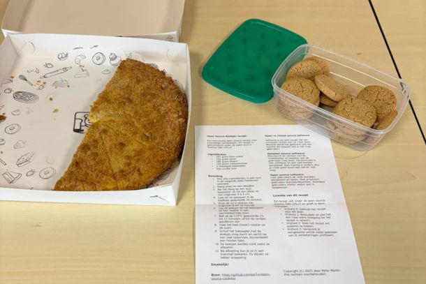 Open Source uitgelegd met zelfgebakken koekjes